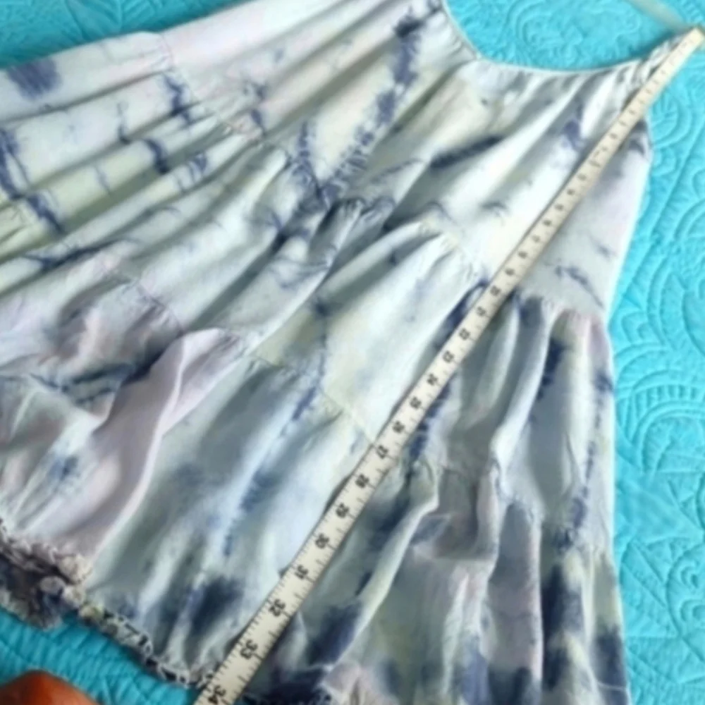 Raviya Blue Pink tie-dye swimsuit coverup dress sundress Boho - Picture 8 of 8